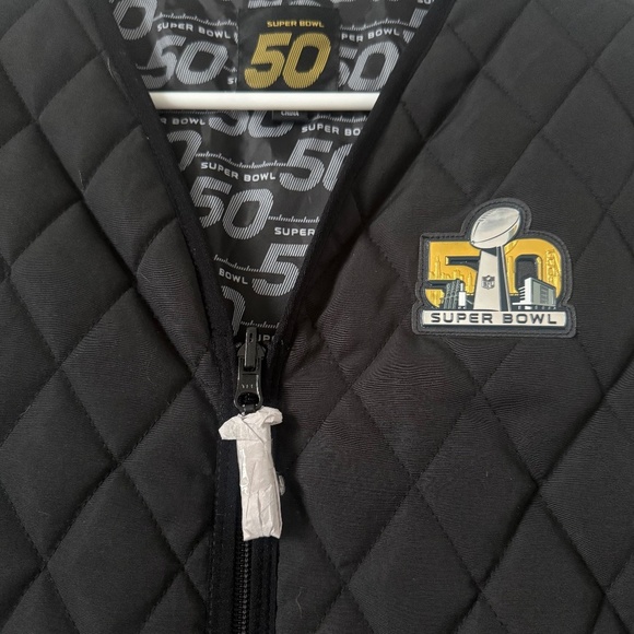 NFL Super Bowl 50 Commemorative Warm Cozy Quilted Women’s Vest - Picture 1 of 7